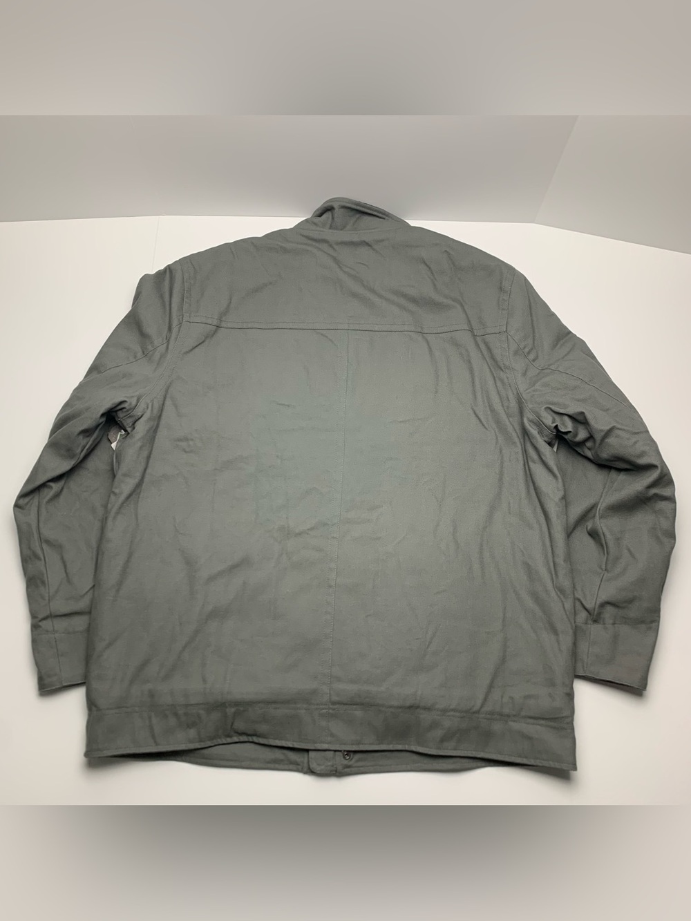 Craftsman Canvas Work Jacket Gray Heavy Duty Fleece Lined Coat Mens Size XL - Picture 2 of 11